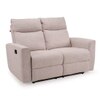 Canyon Two Seater Manual Fabric Recliner in Greige Beige Colour