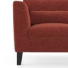 Lewis 1 Seater Fabric Sofa In Dark Coral Colour