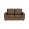 Apollo Compact High Back 2 Seater Fabric Sofa in Mocha Colour