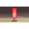 Red cotton table lamp with Steel Base -43