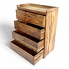 Elder Sheesham Wood Chest of Drawers in TEAK FINISH