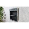 Sargasso Grey Colour Solid Wood Handcarved Box Style Floating Wall Shelf with compartment