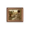 Artistry Brown Beige Colored Summer Evening Canvas Wall Canvas Wall Prints Set of 1 Multicolor Matte