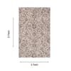 Neulooms Handloom Knotted Reversible Flatweave Area Rug Chocolate Brown or Ivory 3x5