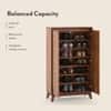 Webster 24 Pair Shoe Rack in Sheesham Finish