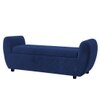 Redol Boucle 2 Seater Ottoman Bench with Storage  in Navy Blue Color