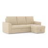 Kowloon Sectional 3 Seater Pull Out  Sofa Cum Bed with Storage in Sandshell Beige Colour