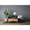 Scandinavian Raptor Three Seater Sofa Natural Wood Finish