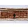 Wooden Wall Shelf with 3 Key Hooks in Natural Finish
