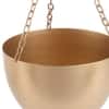 Hanging Capsule Planter Set Of 2 In Gold Colour