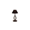 Nicole Black cotton Table lamp with Iron Base