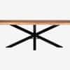 Avrelle Jewel Solid Wood 6 Seater Dining Table in Brown Finish