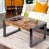 Hamstreet Sheesham Wood Coffee Table In Natural Rustic Wood Finish