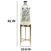 Gentle Giant Foldable Metal Electric Floor Lamp in White Colour