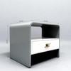 Driftline Wood Side Table in Grey Colour