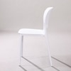 Kepler Brooks Serena Cafeteria Dining Chair in White Colour