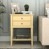 Haze Mango Wood Side and End Table in Yellow Finish