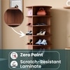 360° Rotating Shoe Rack 7-Tier in Brown – Multi-Tier Rotating Shoe Storage Stand