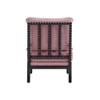 Luxe Boucle Fabric Lounge Chair in Pink Colour