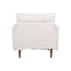 Arihana Fabric Arm Chair in Off White Color
