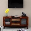 Abigail Solid Wood Free Standing TV Unit in Dual Tone Finish