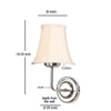 Devansh Steel Cotton Wall Mounted Lamp With Cotton Off White Shade