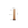 Wayne Black Bamboo Shade Floor Lamp