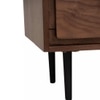 Scandinavian Hutto Multifunctional Cabinet Walnut Finish