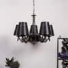 Devansh Solid Wood Electric Wall Light in Black Colour with Black Shade Count of 1 Light