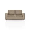 Apollo Compact 2 Seater  Fabric Sofa In Biscuit Velvet Colour