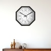 Octagon Wooden Wall Clock with Contemporary Numeric Dial