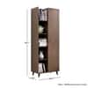 Hexa Engineered Wood Bookshelf Multipurpose Storage Rack in Giant Wood and Frosty White