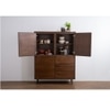 Scandinavian Hutto Multifunctional Cabinet Walnut Finish