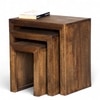 Ikiriya Sheesham Wood Contemporary Nesting Table in Provisional Teak Finish