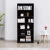 Hexa Engineered Wood Bookshelf Multipurpose Storage Rack in Flower Wenge Colour