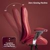 Kepler Brooks Atlas Premium Leatherette Office Desk Chair in Maroon Colour