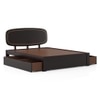 Nimbus Solid Wood Queen Size Bed With Drawer Storage (Mahogany Finish)