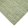Paola Apple Green Solid Hand-Tufted Wool 9X7 Feet Carpet