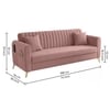 Daraco Velvet 3 Seater Sofa in Pink Color