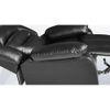 William Leatherette One Seater Manual Recliner in Black Colour