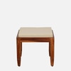 Sheesham Wood Coffee Table Set In Scratch Resistant Honey Oak Finish With Cushioned Stools