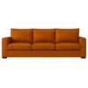Lawson 3 Seater Sofa In Leatherette Brown Color