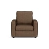 Apollo High Back 1 Seater Fabric Sofa in Mocha Colour