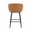 Doe Buck Velvet Counter Height Bar Stool in Brown Colour