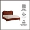 Elaris Curve Comfort King Size Bed King Size Bed in velvet With Engineer Wood Frame & Hydraulic Storage