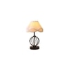 Briella Vintage off-white Shade Table lamp with Iron Base