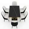 Opulance Metal Dining Table Set