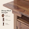 Mateo Solid Wood Bar Cabinet (Teak Finish)