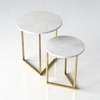 Triangle Metal Side Table in Gold Colour