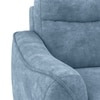 Ronan 1 Seater Fabric Sofa in Denim Blue Colour